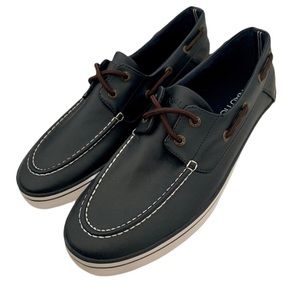 nautica MENS boat Shoes Blue Size 10 Leather synte